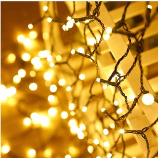 Foto 4 | Luces Solares Navideñas 200 Focos 8 Modos Eo Safe Imports Amarillo