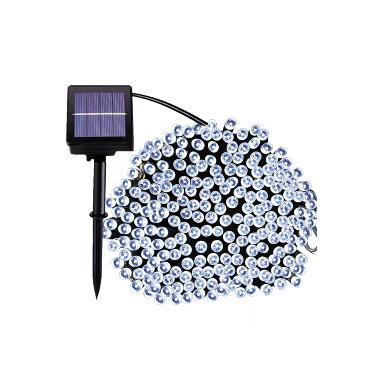 Foto 2 pulgar | Luces Led Navideñas con Panel Solar Eo Safe Imports Esi-10054 Blanco