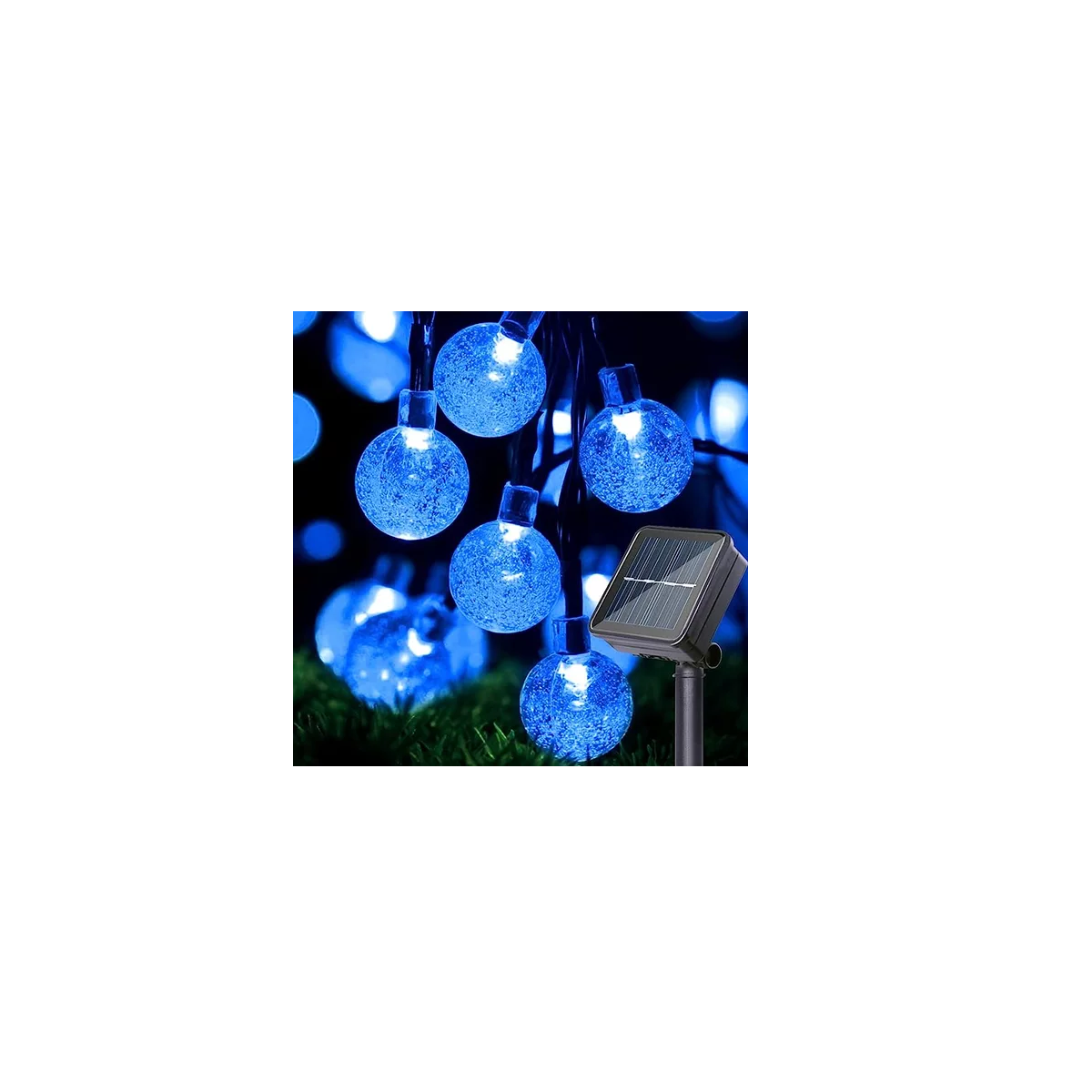 Foto 3 pulgar | Guirnaldas Solar Luces Decorativas 6.5m 8 Modos 30leds Eo Safe Imports Esi-12548 Azul