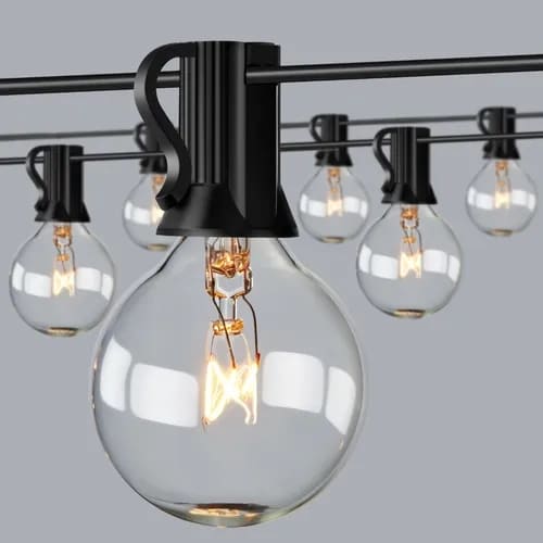 Focos String Lights Vintage G40 25 Para Exteriores, 15 M - Venta Internacional. $853