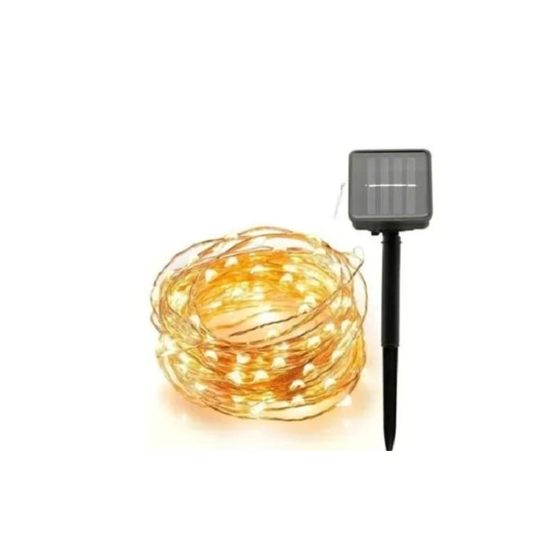 Luces Solares Led Navideñas, 200 Unidades, 20 M, Lagrimas Blancas Cálidas - Venta Internacional. $993