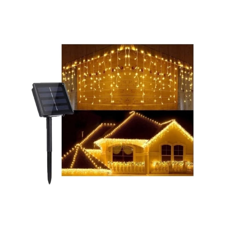 Cascada Solar Para Navidad, Boda, 2 M, 120 Luces Led - Venta Internacional. $837