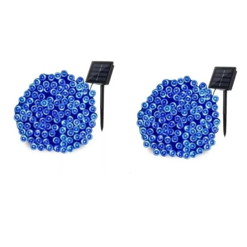 Foto 1 | Guirnalda Navideña Con Luces Solares, 10 Metros, 100 Led, Paquete De 2 Unidades - Venta Internacional.