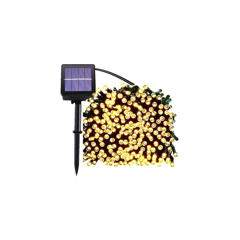 Foto 4 pulgar | Paquete De Guirnaldas Solares, 3 Unidades, 20 M, 200 Led, Blanco Cálido - Venta Internacional.