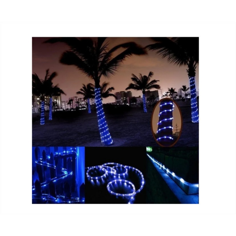 Foto 4 pulgar | Guirnalda Solar Fairy Hose, 10 M, 100 Led, Azul - Venta Internacional.