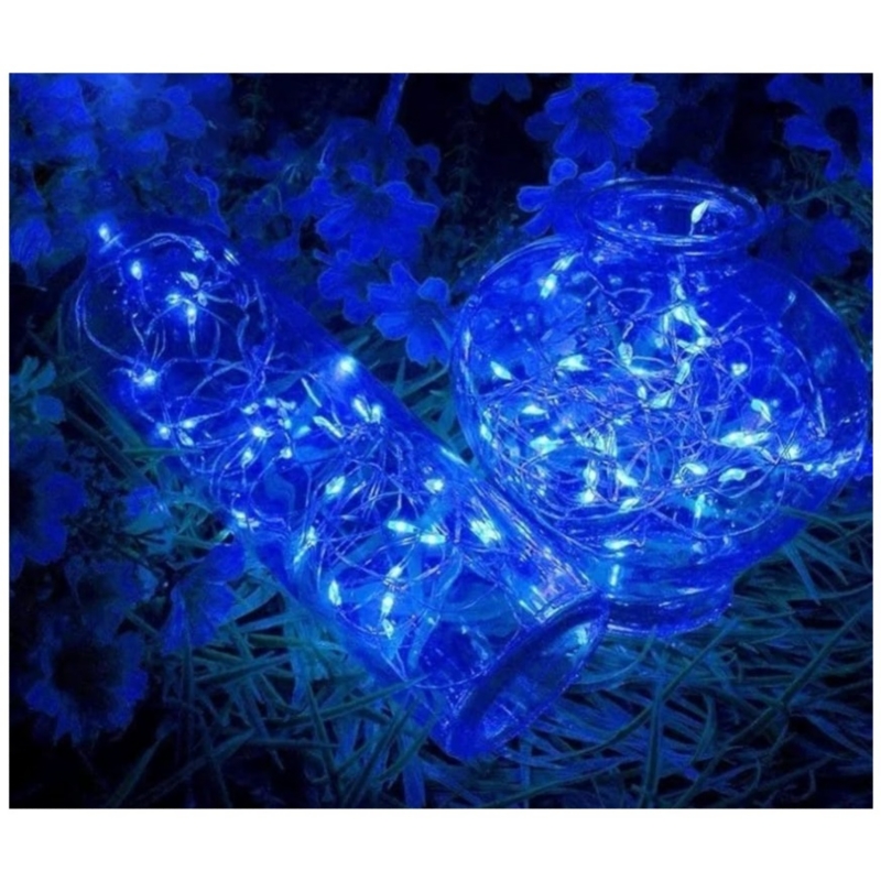 Foto 3 pulgar | Paquete De Luces Led Etho Import Solar Fairy De 32 M, 2 Unidades, Color Azul - Venta Internacional.