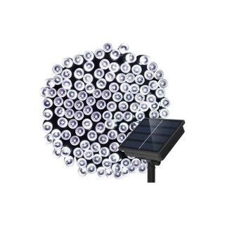 Foto 3 | Guirnalda Navideña Con Luces Solares, 10 Metros, 100 Led, Color Blanco Frío - Venta Internacional.