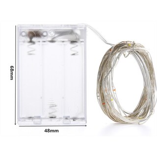 Foto 2 | Fairy Lights Micro Led, 10 M, Funciona Con Pilas Navideñas - Venta Internacional.