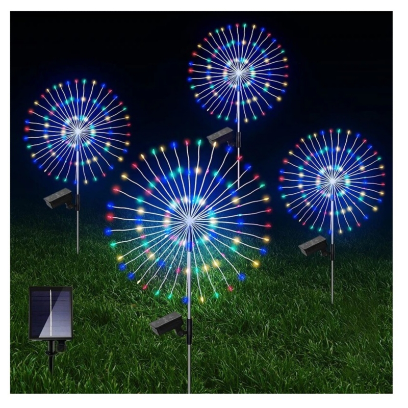 Foto 2 pulgar | Juego De 2 Guirnaldas De Luces Microled Para Navidad Que Funcionan Con Energía Solar - Venta Internacional.