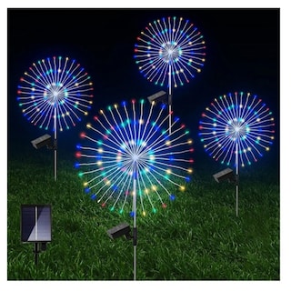 Foto 1 | Juego De 2 Guirnaldas De Luces Microled Para Navidad Que Funcionan Con Energía Solar - Venta Internacional.
