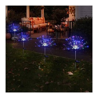 Foto 5 | Juego De 2 Guirnaldas De Luces Microled Para Navidad Que Funcionan Con Energía Solar - Venta Internacional.