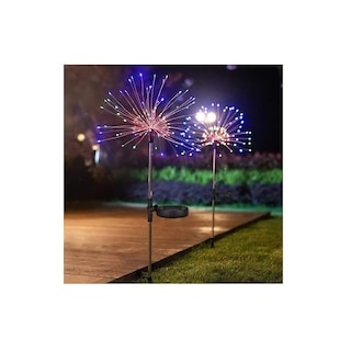 Foto 6 | Juego De 2 Guirnaldas De Luces Microled Para Navidad Que Funcionan Con Energía Solar - Venta Internacional.