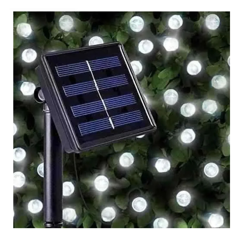 Foto 5 pulgar | Luces Led Solares Con Forma De Guirnalda, 200 Led, 20 M, Color Blanco Frío, Navidad - Venta Internacional.