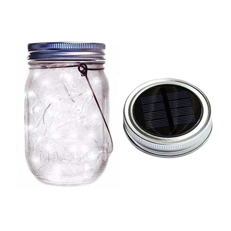 Foto 2 pulgar | Lámpara Colgante Solar Led Con Guirnaldas De Luces En Tarro De Cristal - Venta Internacional.