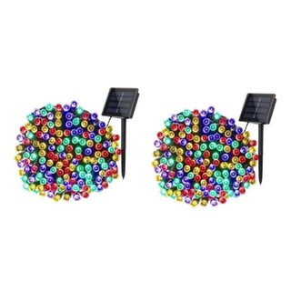 Foto 1 | Guirnalda Navideña Con Luces Solares, 10 M, 100 Led, Multicolor, X2 - Venta Internacional.