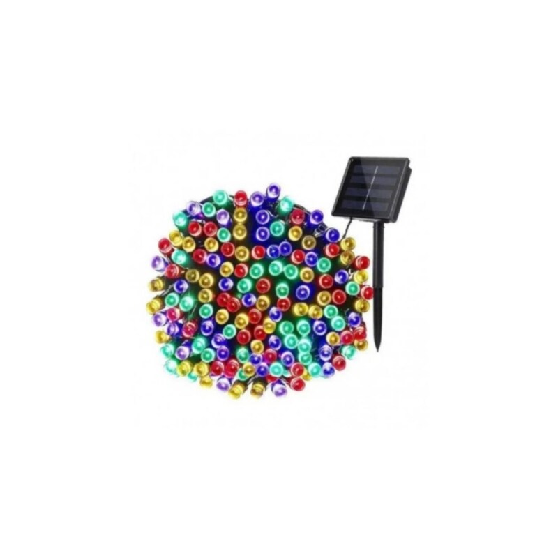 Luces Solares Con Forma De Guirnalda, 10 M, 100 Led, Multicolor - Venta Internacional. $604