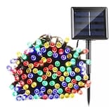 Luces Solares Navideñas De 30 M, 300 Led, Multicolor Con Panel Solar - Venta Internacional.