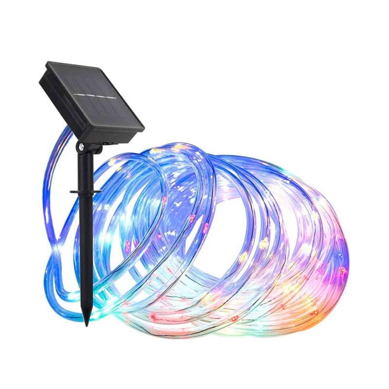 Luces Navideñas Solares, 100 Led, Multicolor, Manguera De 10 M - Venta Internacional. $569