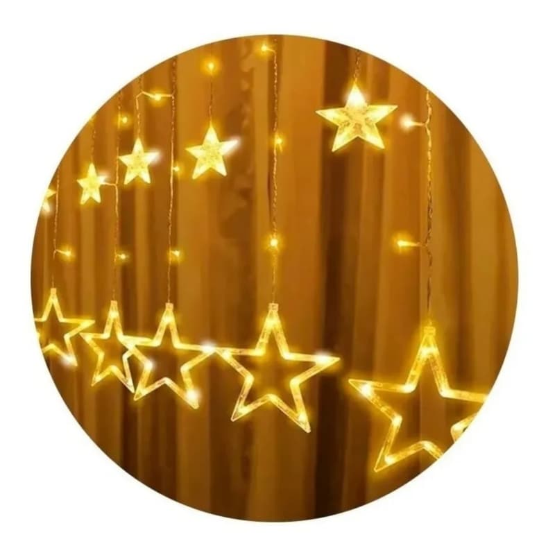 Luces Navideñas Waterfall Star De 3 M Para Uso Exterior/interior - Venta Internacional. $657