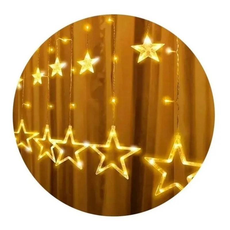 Luces Navideñas Waterfall Star De 3 M Para Uso Exterior/interior - Venta Internacional.