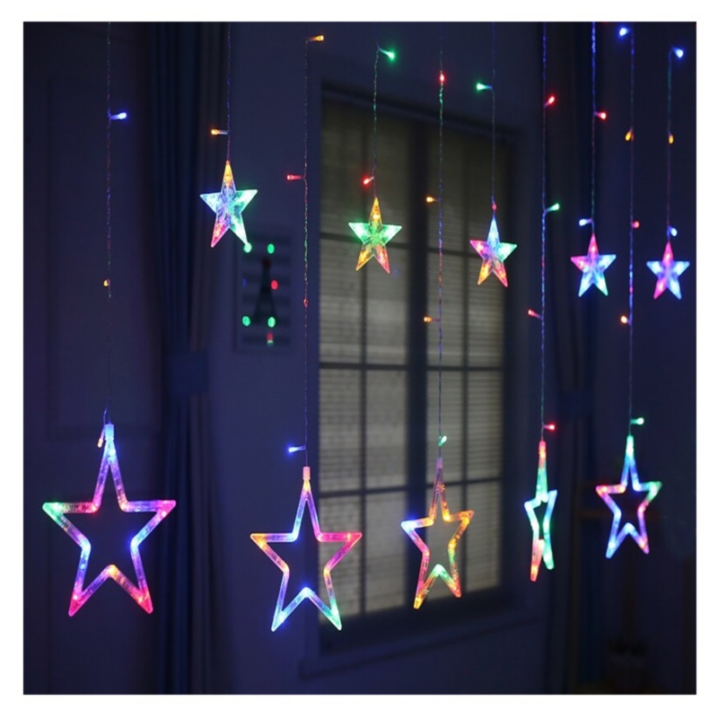 Foto 2 pulgar | Cortina Led Solar Con Luces Navideñas, 120 Luces Multicolores - Venta Internacional.