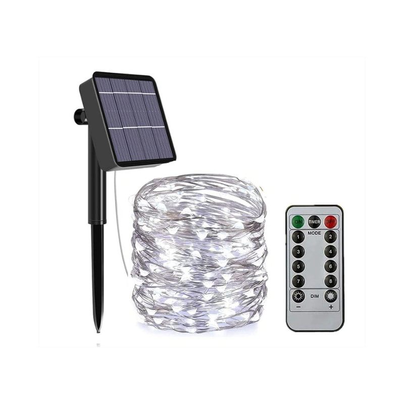 Guirnalda De Luces Solares Con Forma De Guirnalda De Alambre, 500 Led, 50 M, Con Control - Venta Internacional. $2,225