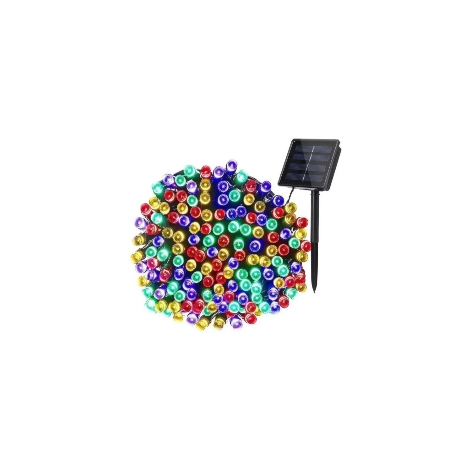 Luces Solares con Forma de Guirnalda Genéricas 10 Metros 100 Led Multicolores - Venta Internacional