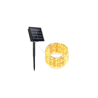Foto 1 | Guirnalda de Luces Solares 20 M Luz Cálida con 200 Led - Venta Internacional
