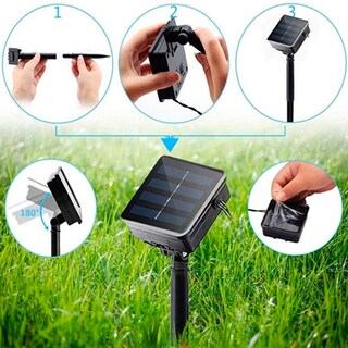 Foto 2 | Guirnalda de Luces Solares 20 M Luz Cálida con 200 Led - Venta Internacional