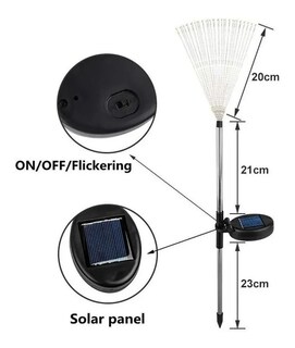 Foto 3 | Luces Solares para Fuegos Artificiales Micro Led Multicolor 2 Unidades - Venta Internacional
