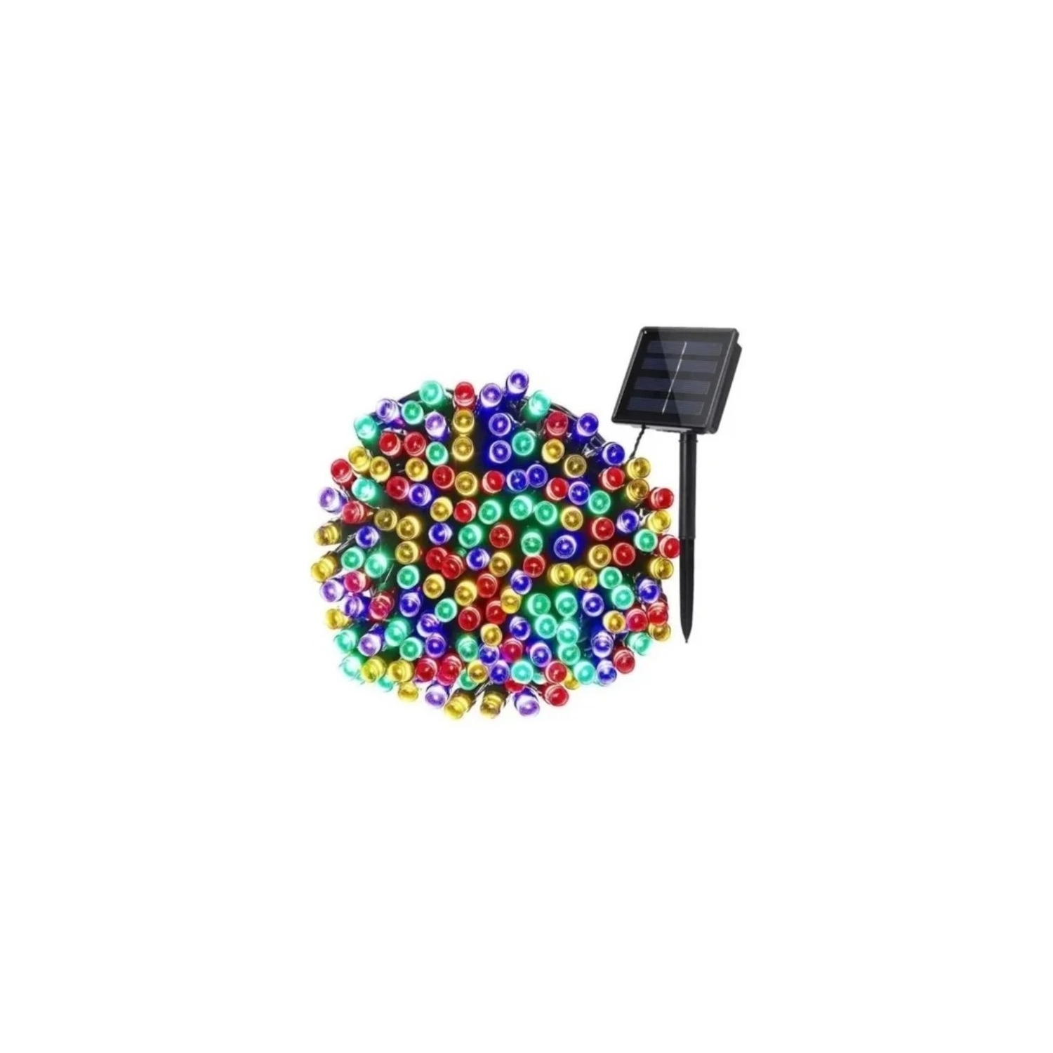 Guirnalda Solar de Luces Navideñas de 10 m 100 Led Multicolor - Venta Internacional