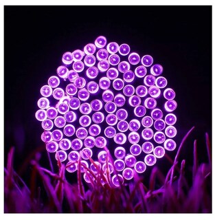 Foto 2 | Luces Solares con Forma de Guirnalda 200 Led color Morado 20 M - Venta Internacional