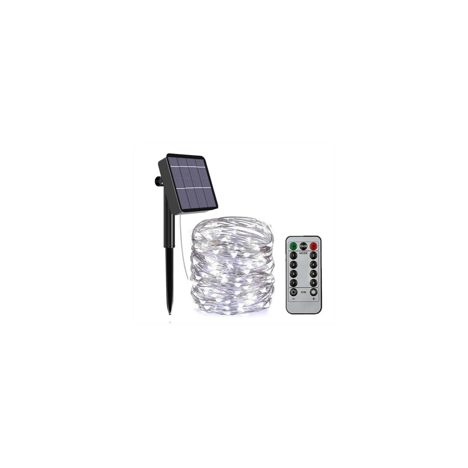 Guirnalda de Luces Solares Hada con 500 LED y Control de 50m - Iluminación Fría $879