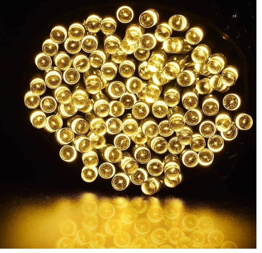 Foto 4 pulgar | Paquete de 2 Luces Solares con Forma de Guirnalda 200 Led 20 Metros color Blanco Cálido - Venta Internacional