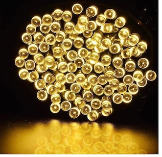 Foto 3 | Paquete de 2 Luces Solares con Forma de Guirnalda 200 Led 20 Metros color Blanco Cálido - Venta Internacional