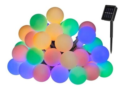 Foto 1 | Luces Solares con Forma de Esfera Led Multicolor 6 m de Largo - Venta Internacional