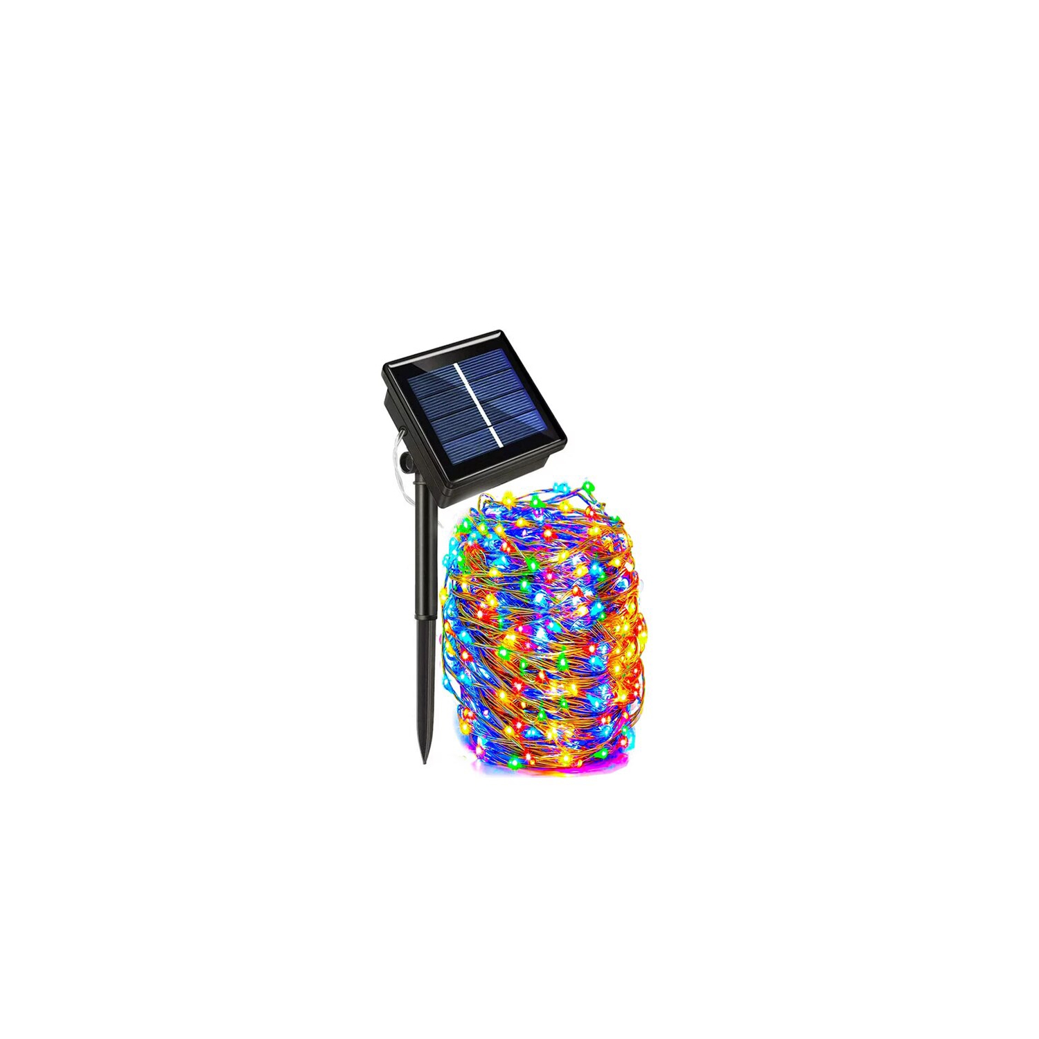 Guirnalda Solar con Forma de Guirnalda 200 Led 20 M Multicolor - Venta Internacional