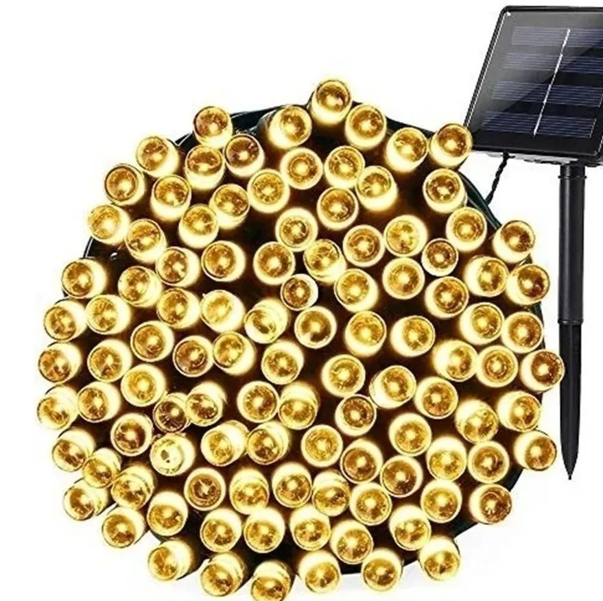 Foto 3 pulgar | Luces Solares Navideñas Guirnalda 30 M 300 Led Amarillas - Venta Internacional