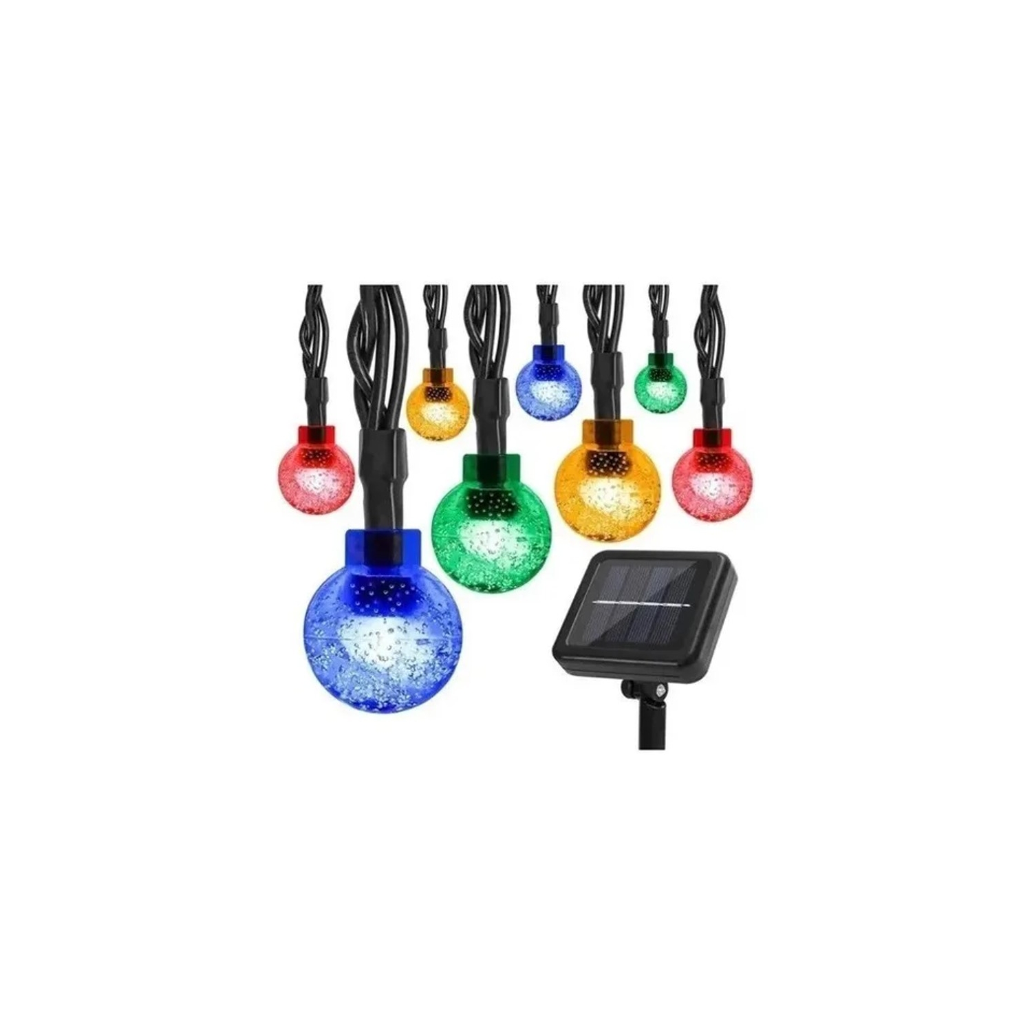 Foto 2 pulgar | Guirnalda Solar para Exteriores 30 Led Multicolor - Venta Internacional