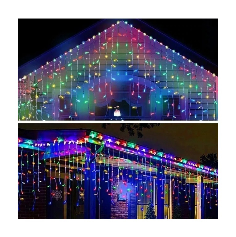 Foto 3 pulgar | Luces Navideñas con Forma de Guirnalda Cascada 6 M Led 200 Luces - Venta Internacional