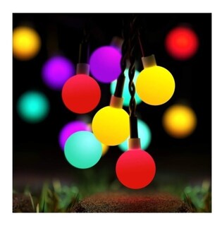 Foto 2 | Guirnaldas Solares con Esferas Led Multicolores de 6 M de Largo - Venta Internacional