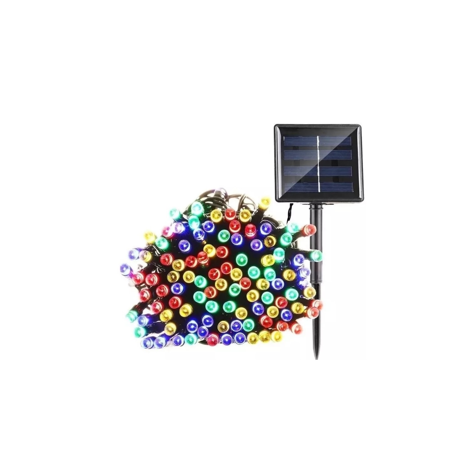 Luces Navideñas Solares 10 m 100 Led Multicolor - Venta Internacional $662