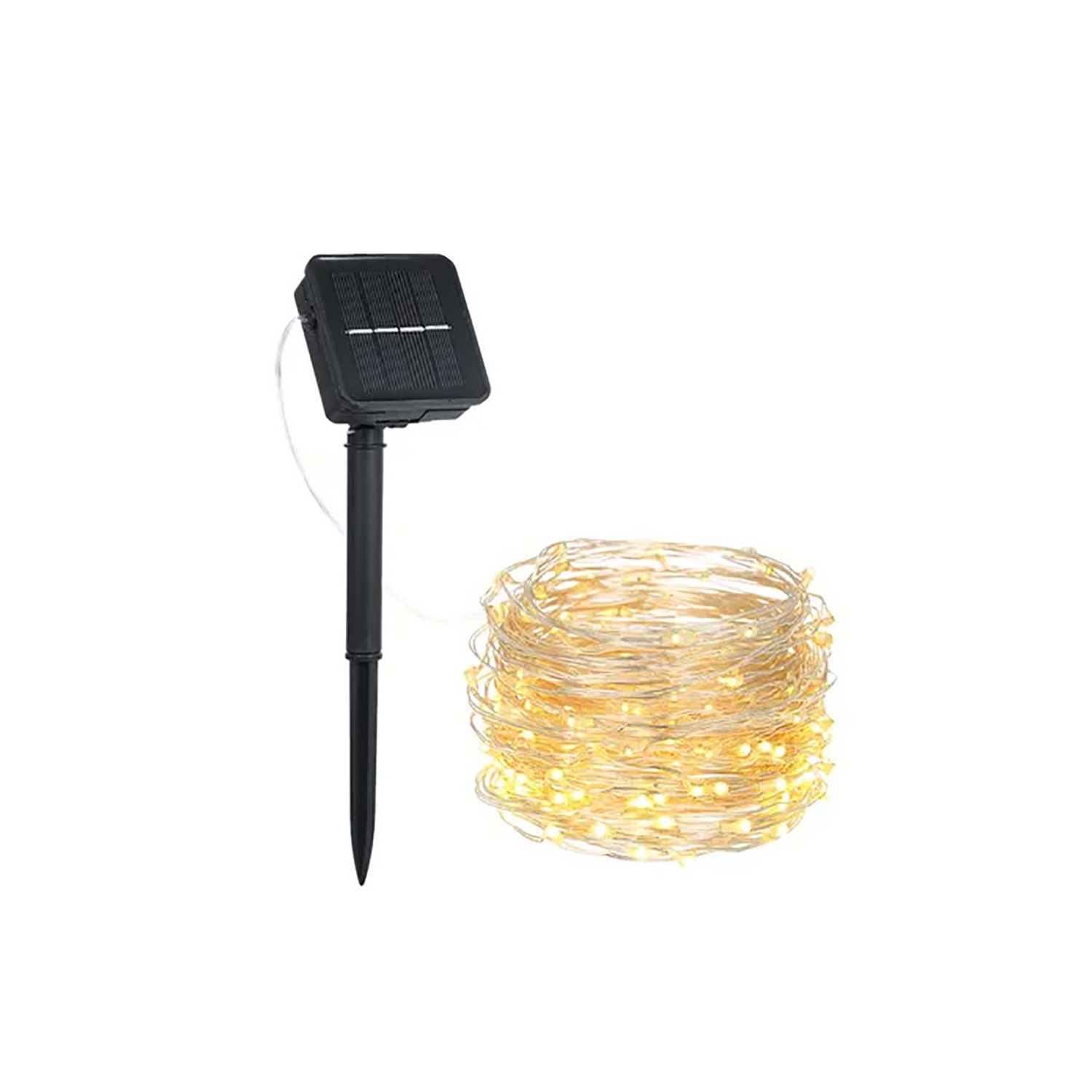 Foto 1 | Guirnalda de Luces Solares 50 Led Luz Cálida 7 M- Venta Internacional
