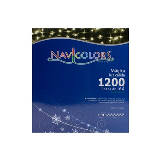 Foto 3 | Serie Navideña 1200 Led Luz Cálida 54 Metros 8 Funciones