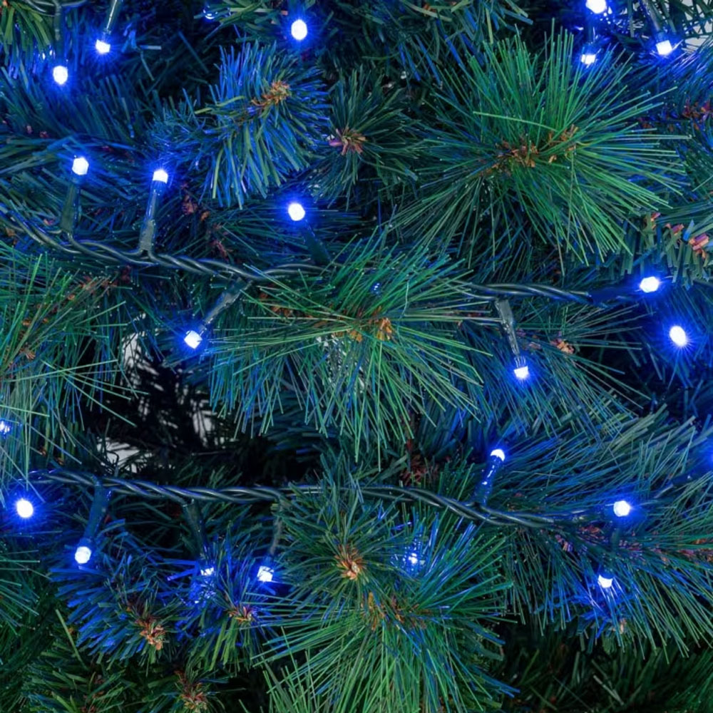 Foto 4 pulgar | Serie De Luces Navideñas Led 50 Focos Luz Azul Brillante