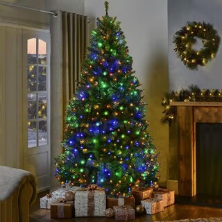 Foto 3 | Serie De Luces Navideñas Led 300 Focos Diamante Luz Multicolor Brillante