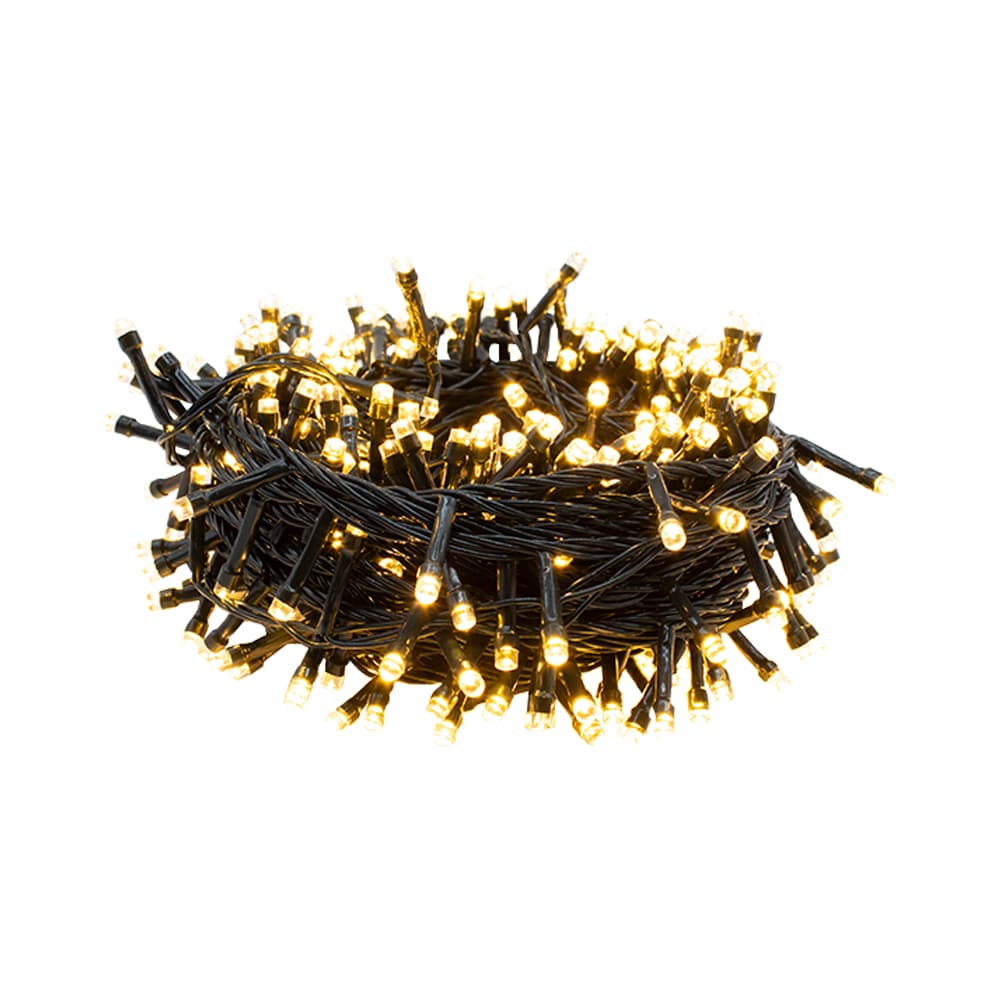 Serie Navideña 60 Led Luz Cálida 3.5 Mts Cable Verde $179