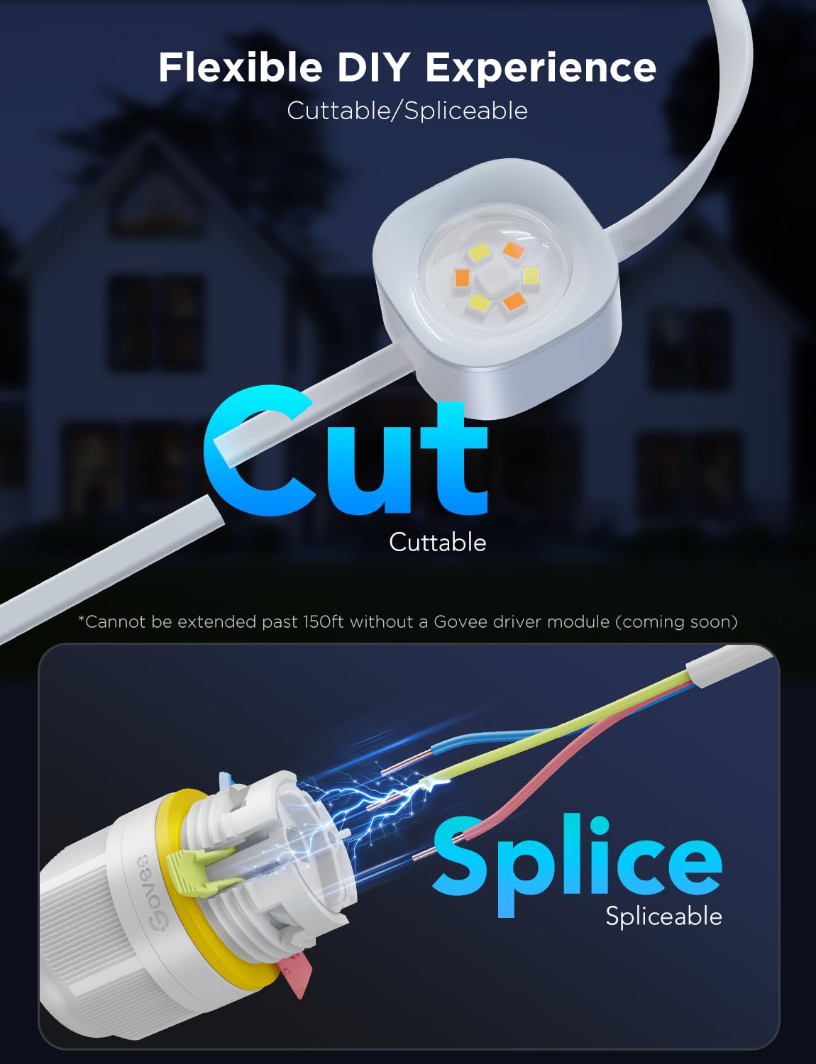 Foto 5 pulgar | Luces Exteriores Govee Permanent Pro De 100 Pies Con 60 Led Rgbic - Venta Internacional.