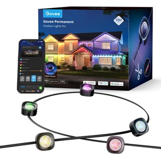 Foto 1 | Luces Exteriores Govee Permanent De 100 Pies Con 60 Led Rgbic Negras - Venta Internacional.