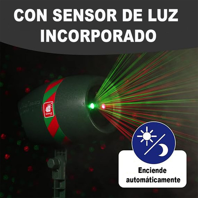 Foto 5 pulgar | Proyector De Luces Led Navideñas Con 9 Patrones Y/o Efectos Incluye Estaca Y Base Para Interior O Exterior